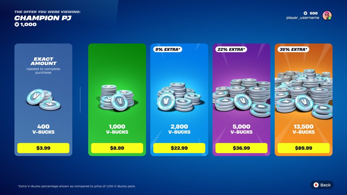 Fortnite Akan Segera Membiarkan Anda Membayar itu Akurat Jumlah untuk Item, Lebih tepatnya Dibandingkan Pembelian Lagi V-bucks Dibandingkan Anda Membutuhkan