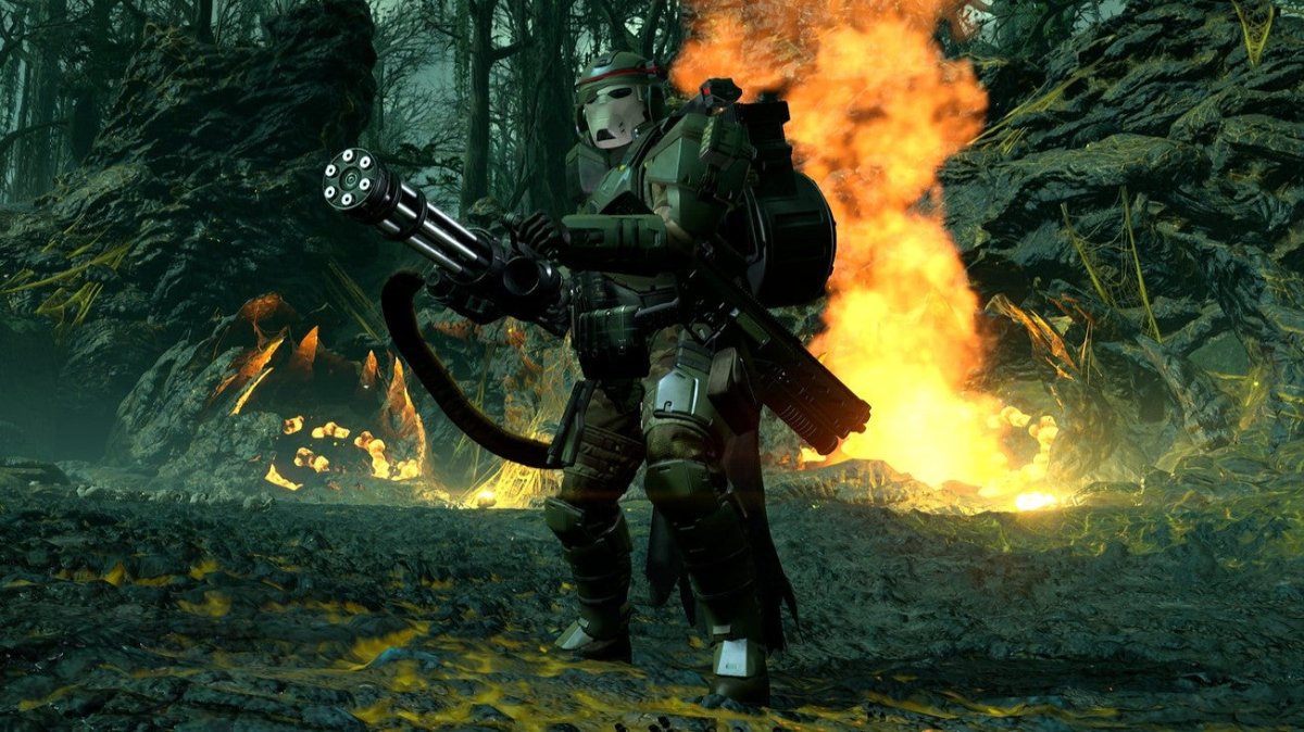 Penyelam neraka 2 Adalah Akhirnya Mendapatkan A senapan mini Dan Lainnya Diminta Penggemar Senjata sebagai Bagian dari itu Bertema Hutan ular piton Komando ikatan perang