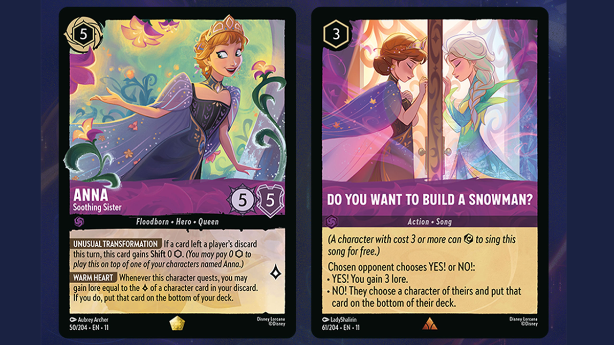 Eksklusif: Beku Anna - Menenangkan Saudari Dan Melakukan Anda Ingin ke Membangun A manusia salju? Dari disney milik Lorcana mantra musim dingin Mengatur Terungkap